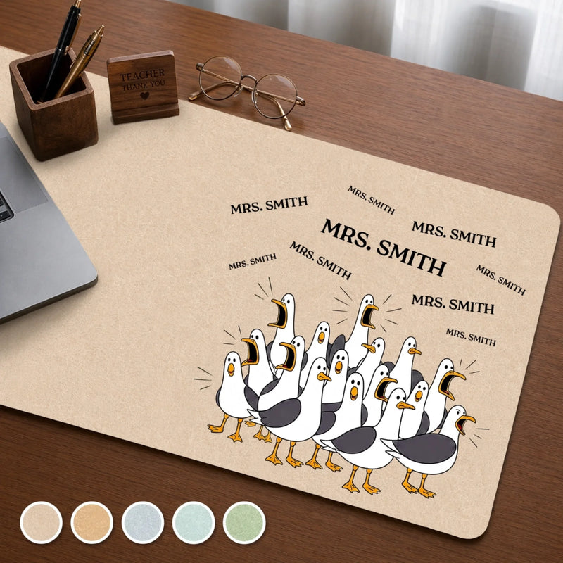 Custom Desk Mat -  Personalized Funny Gifts For Teachers - Teacher Of The Year