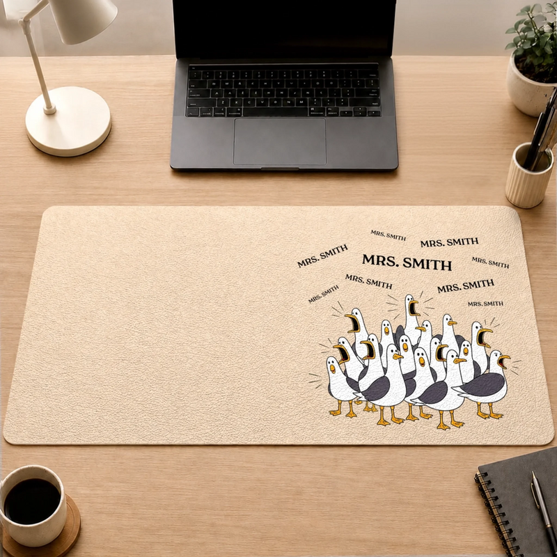 Custom Desk Mat -  Personalized Funny Gifts For Teachers - Teacher Of The Year
