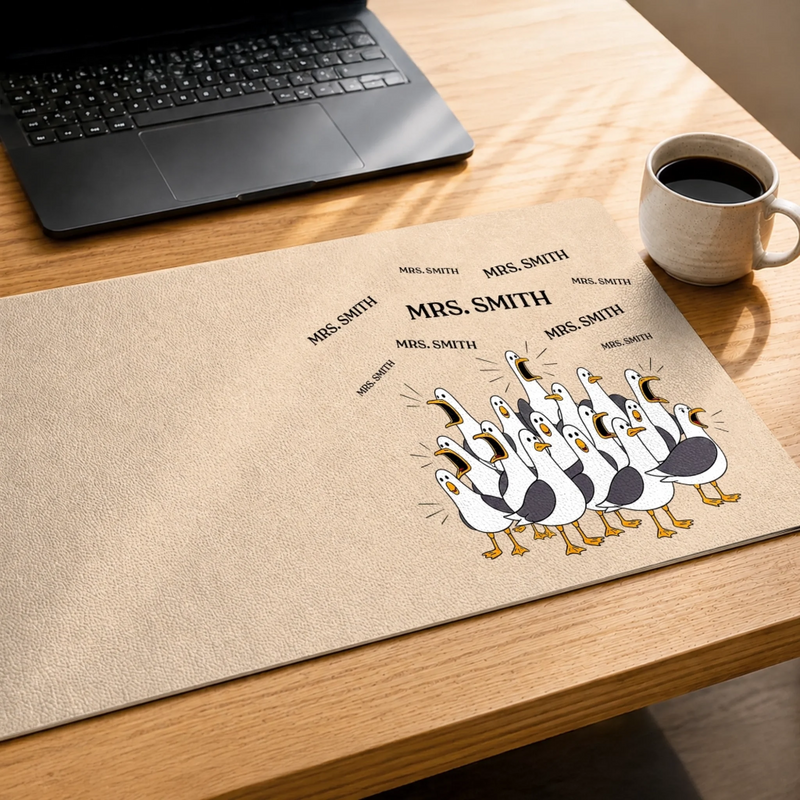 Custom Desk Mat -  Personalized Funny Gifts For Teachers - Teacher Of The Year