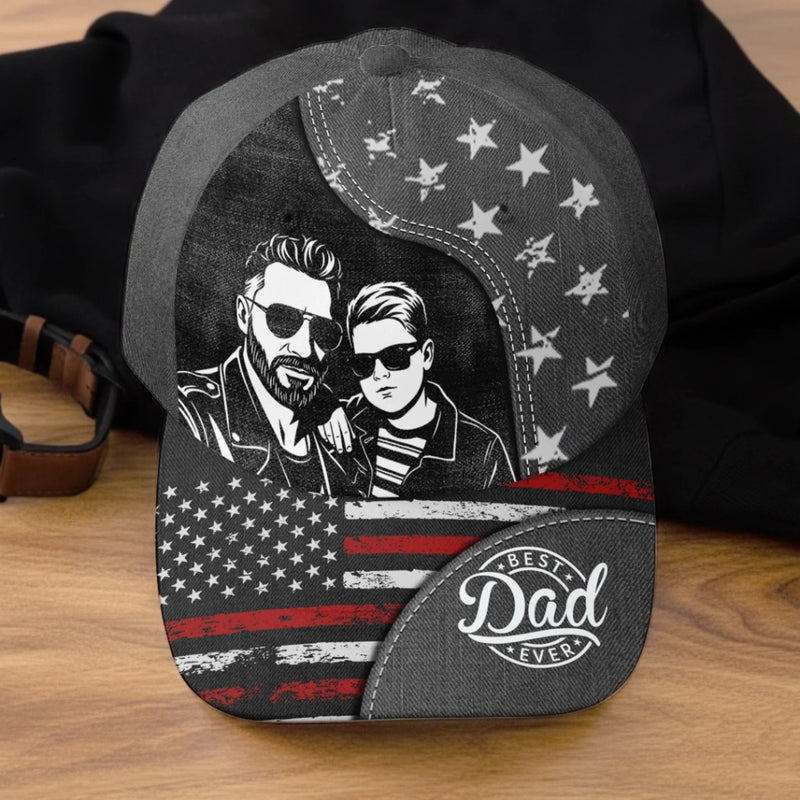 Custom Photo Cap - Personalized Father's Day Birthday Gifts For Dad, Grandpa - Forever Proud Of You