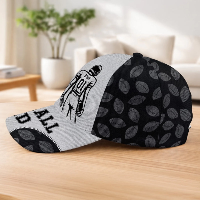 Custom American Football Cap - Personalized Father's Day Birthday Gifts For Dad, Grandpa, Football Lovers, Sports Fans, Sports Lovers - Friday Night Lights Forever