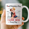 Custom Mug - Personalized Anniversary Wedding Gifts For Husband And Wife, Him And Her - One Life One Love