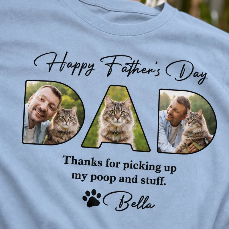 Custom Photo Life Is Better With You Dad - Dog Personalized Custom Unisex T-shirt, Premium T-shirt, Hoodie - Father's Day, Gift For Dad, Pet Owners, Pet Lovers