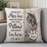 Custom Photo Four Paws, One Heart - Memorial Personalized Custom Pillow - Sympathy Gift For Dog Lovers, Pet Owners