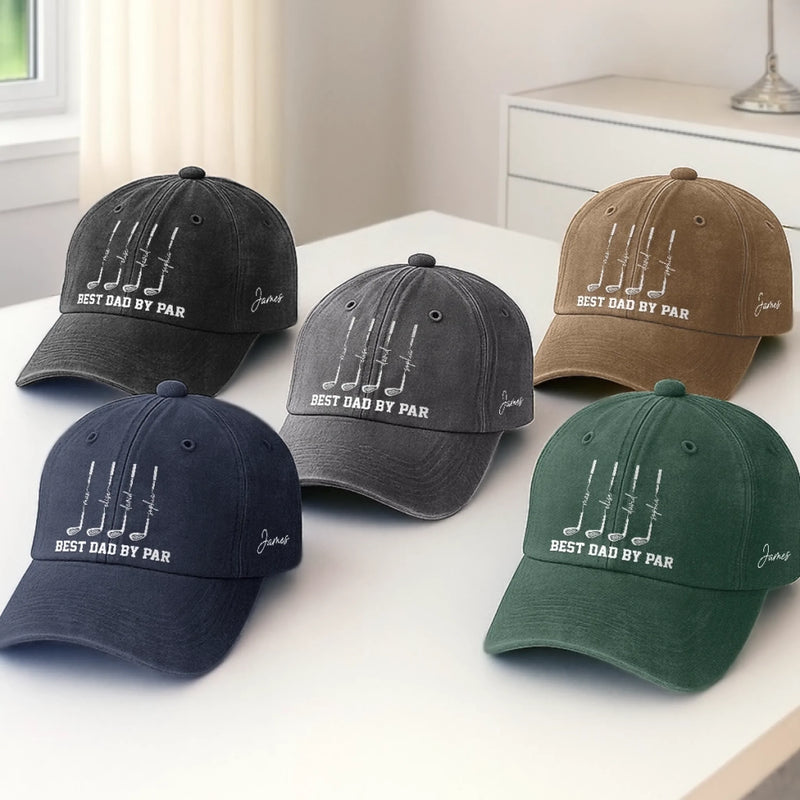 Custom Golf Cap - Personalized Father's Day Birthday Gifts For Dad, Grandpa, Golf Lovers, Sports Fans, Sports Lovers - Golf First Everything Else Later