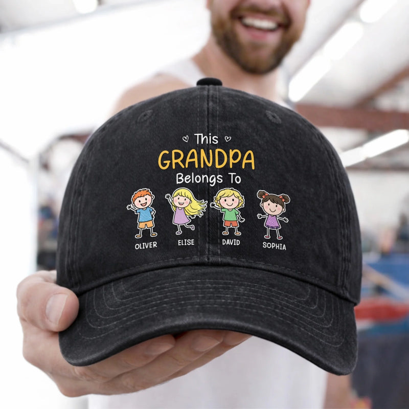 Custom Cap - Personalized Father's Day Gifts For Dad, Grandpa - Built Tough Raised Better