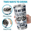 Custom Tumbler - Personalized Father's Day Birthday Gifts For Son - Strong Brave And Kind Always
