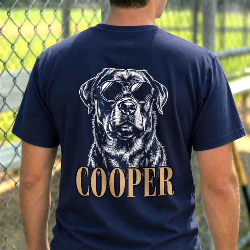 Custom Photo Unisex T-shirt - Personalized Father's Day Birthday Gifts For Dog Cat Lovers, Dog Dad And Mom, Cat Owners - Rescued By My Fur Baby