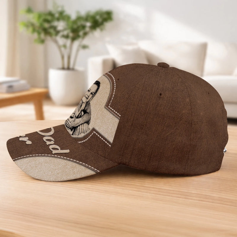 Custom Photo Cap - Personalized Father's Day Gifts For Dad, Grandpa - Best Dad In The World