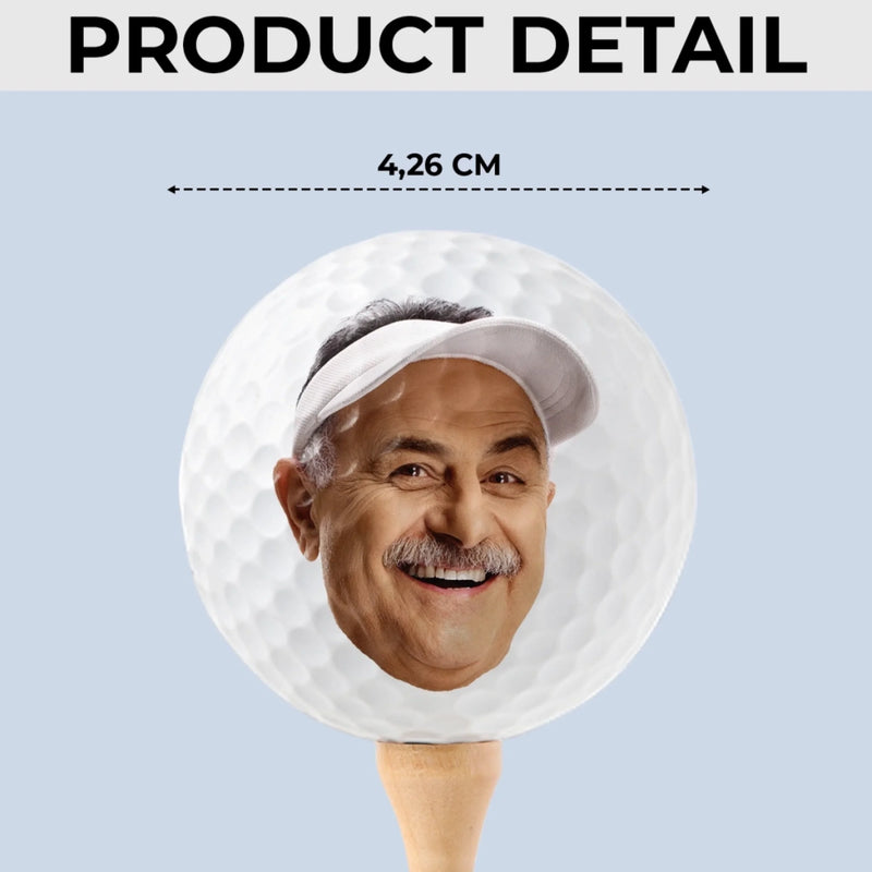 Custom Photo If Found, Return To This Guy - Family Personalized Custom Golf Ball - Gift For Sport Lovers, Sport Players, Dad, Grandpa