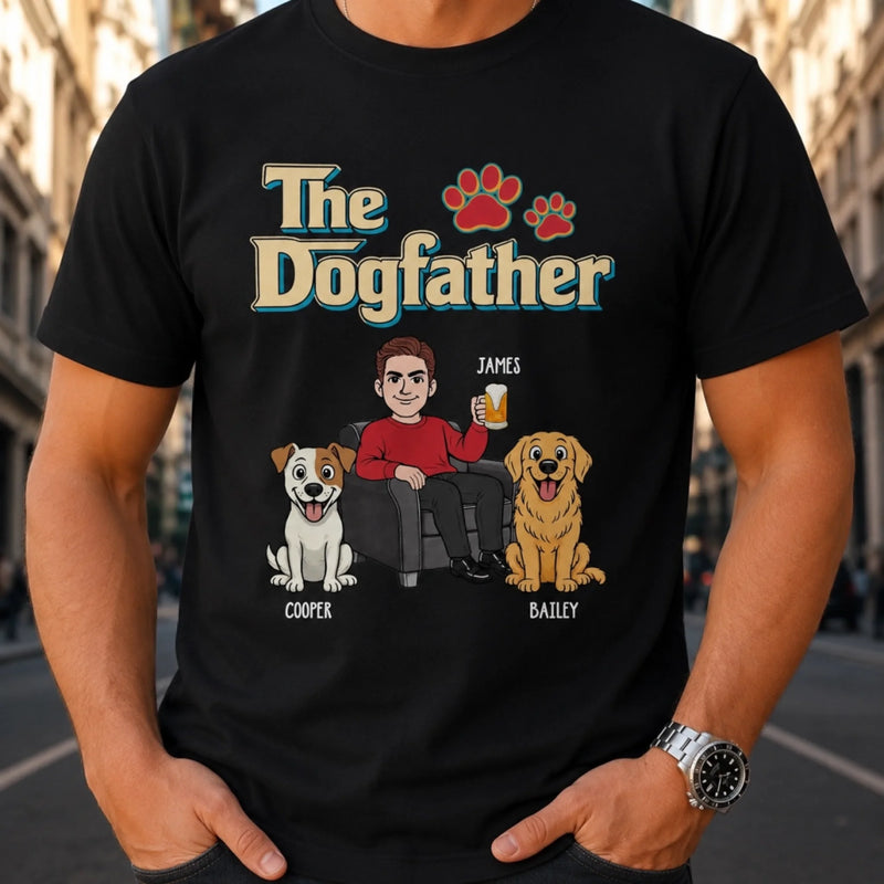 Custom Unisex T-shirt, Hoodie - Personalized Father's Day Birthday Gifts For Dog Lovers, Dog Dad - Raising Dogs Like A Pro