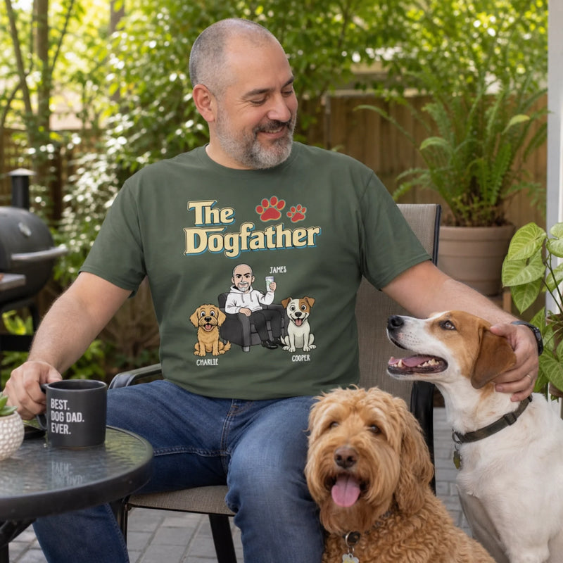 Custom Unisex T-shirt, Hoodie - Personalized Father's Day Birthday Gifts For Dog Lovers, Dog Dad - Raising Dogs Like A Pro