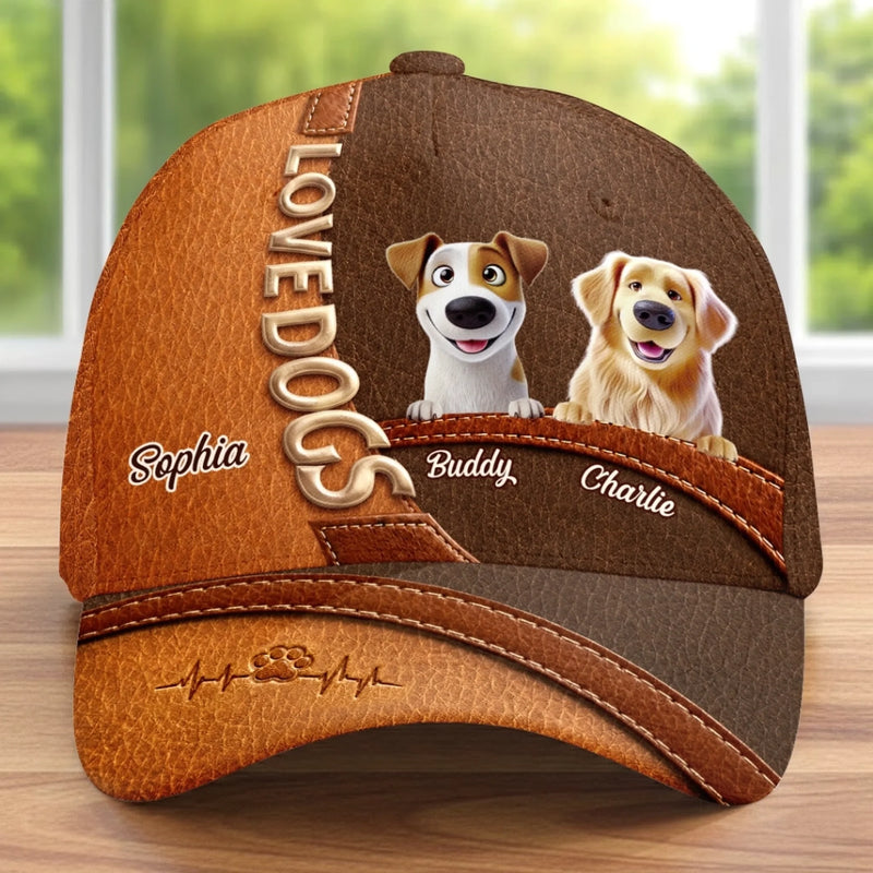 Custom Cap - Personalized Birthday Gifts For Dog Cat Lovers, Dog Dad And Mom, Cat Owners - Life Is Better With Dogs