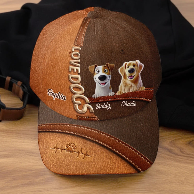 Custom Cap - Personalized Birthday Gifts For Dog Cat Lovers, Dog Dad And Mom, Cat Owners - Life Is Better With Dogs