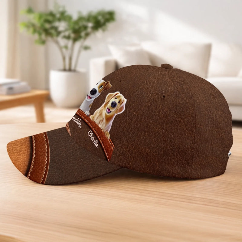 Custom Cap - Personalized Birthday Gifts For Dog Cat Lovers, Dog Dad And Mom, Cat Owners - Life Is Better With Dogs