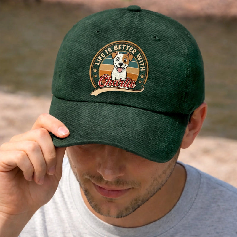 Custom Cap - Personalized Father's Day Gifts For Dog Cat Lovers, Dog Dad, Cat Owners - Professional Pet Cuddler