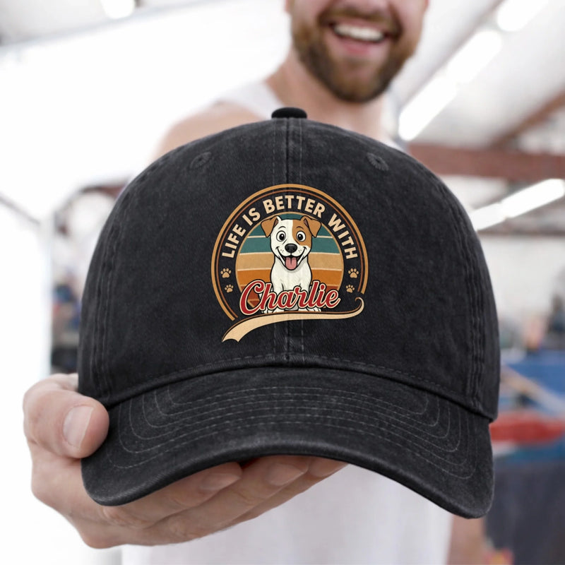Custom Cap - Personalized Father's Day Gifts For Dog Cat Lovers, Dog Dad, Cat Owners - Professional Pet Cuddler