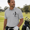 Custom Polo Shirt - Personalized Father's Day Birthday Golf Gifts For Dad, Grandpa - Born To Golf Forced To Work