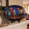 Custom Platter - Personalized America 250th Anniversary Gifts For Mom, Dad, Brother, Sister, Kids - Stars Stripes Family Time