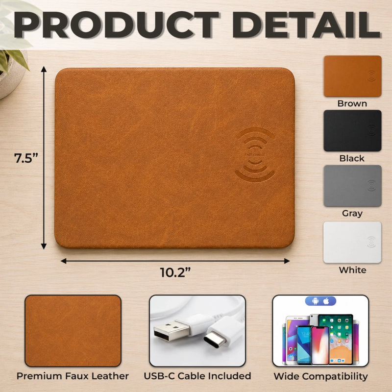 Custom Photo Charging Mat - Personalized Father's Day Birthday Gifts For Dad, Grandpa - Dad Makes Life Better