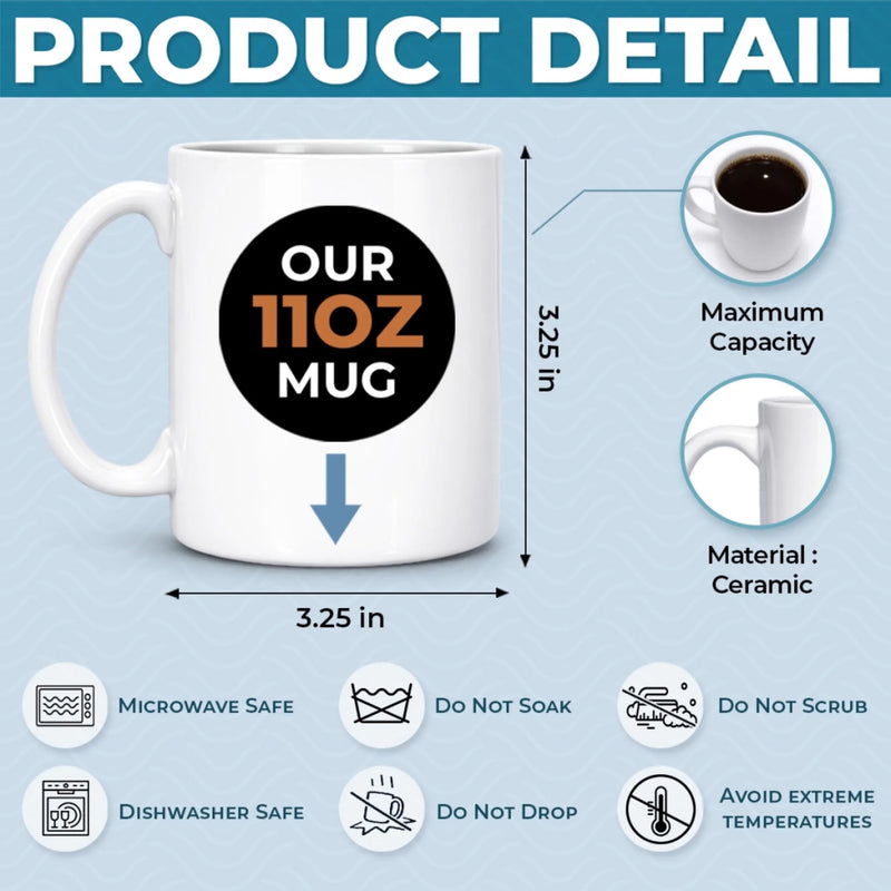 Custom 3D Inflated Effect Printed Mug - Personalized Father's Day Birthday Gifts For Son - Strong Roots Strong Bond