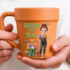 Custom Plant Pot Ceramic Mug - Personalized Birthday Garden Gifts For Gardeners - Proud Plant Mom Energy
