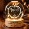 Custom Crystal Ball Night Light - Personalized  Birthday Gifts For Teachers - A Teacher’s Guiding Light