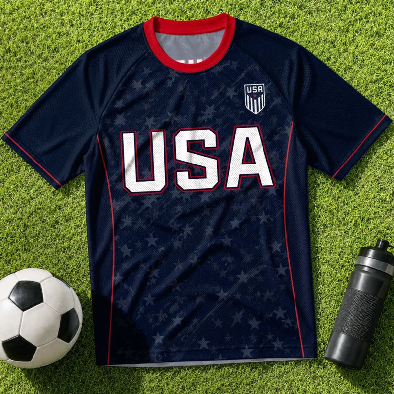 Custom Men's USA 2026 Jersey Shirt - Personalized Birthday Gifts For Soccer Lovers, Sports Fans, Sports Lovers - Living That Soccer Life