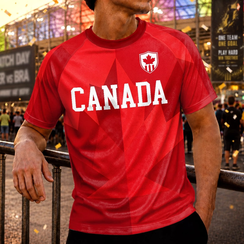 Custom Men's Canada 2026 Jersey Shirt - Personalized Birthday Gifts For Soccer Lovers, Sports Fans, Sports Lovers - Wear The Nation's Pride