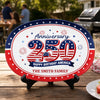 Custom Platter - Personalized America 250th Anniversary Gifts For Mom, Dad, Brother, Sister, Kids - Family Traditions Start Here