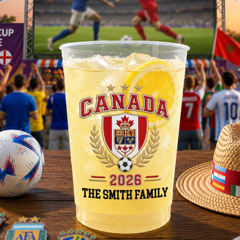 Custom International Soccer Tournament Party Cups - Personalized Birthday Gifts For Soccer Lovers, Sports Fans, Sports Lovers - The Ultimate Game Day Toast