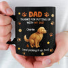 Custom Black Mug - Personalized Mother's Day Father's Day Gifts For Dog Cat Lovers, Dog Dad And Mom, Cat Owners - Sorry For The Chaos