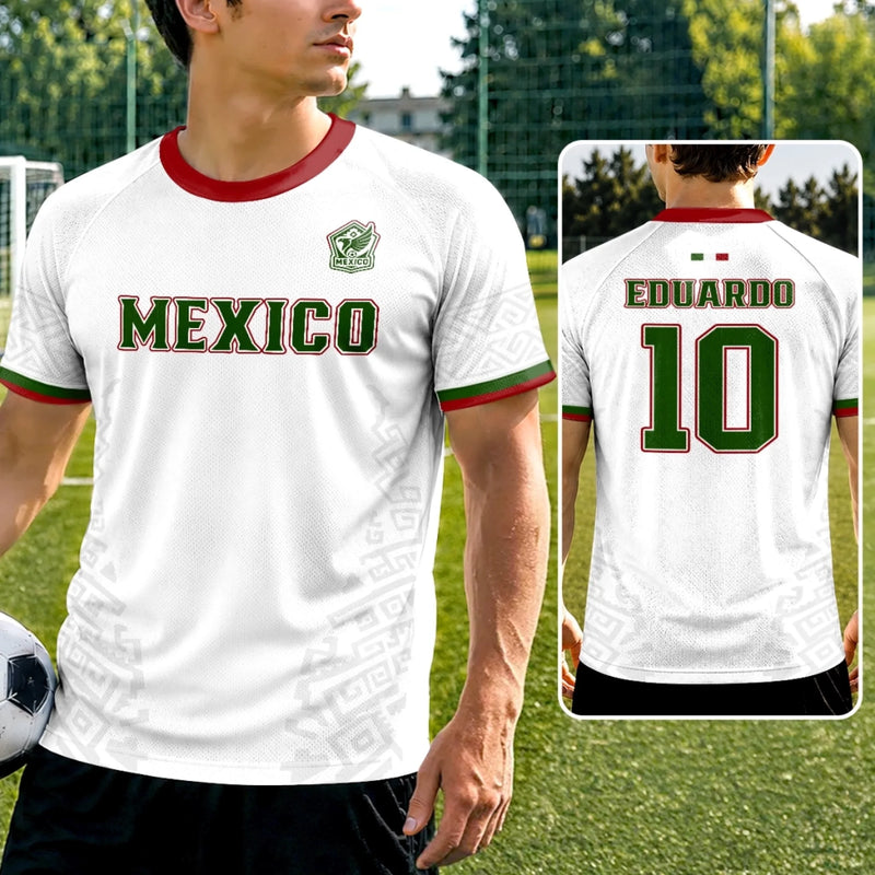 Custom Men's Mexico 2026 Jersey Shirt - Personalized Birthday Gifts For Soccer Lovers, Sports Fans, Sports Lovers - Ready For Kickoff