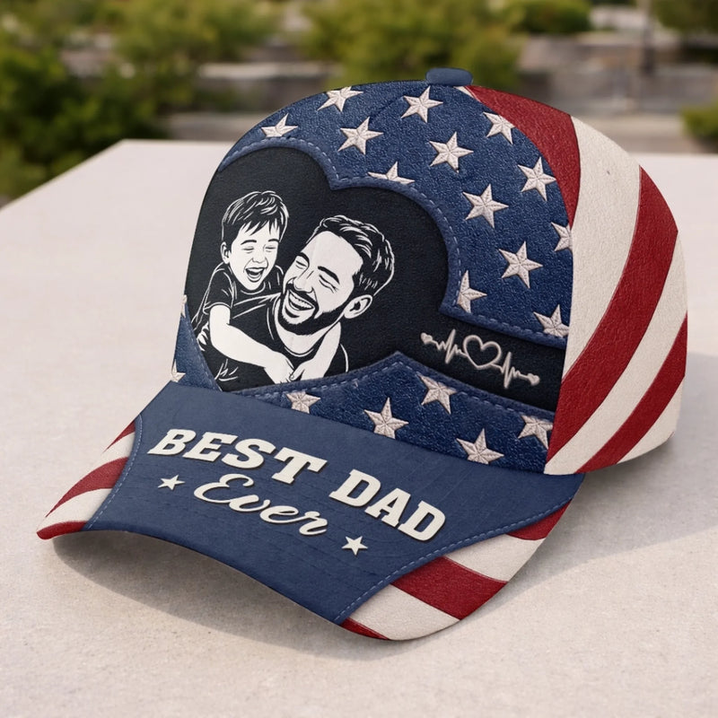 Custom Photo Cap - Personalized Father's Day Birthday Gifts For Dad, Grandpa - Timeless Style Timeless Love