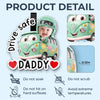 Custom Photo Acrylic Car Visor Clip - Personalized Father's Day Gifts For Dad, Grandpa - Drive Safe & Happy