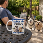 Custom 3D Inflated Effect Printed Mug - Personalized Father's Day Gifts For Cat Lovers, Dad - The Best Therapist Has Fur