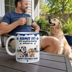 Custom 3D Inflated Effect Printed Mug - Personalized Father's Day Gifts For Cat Lovers, Dad - The Best Therapist Has Fur