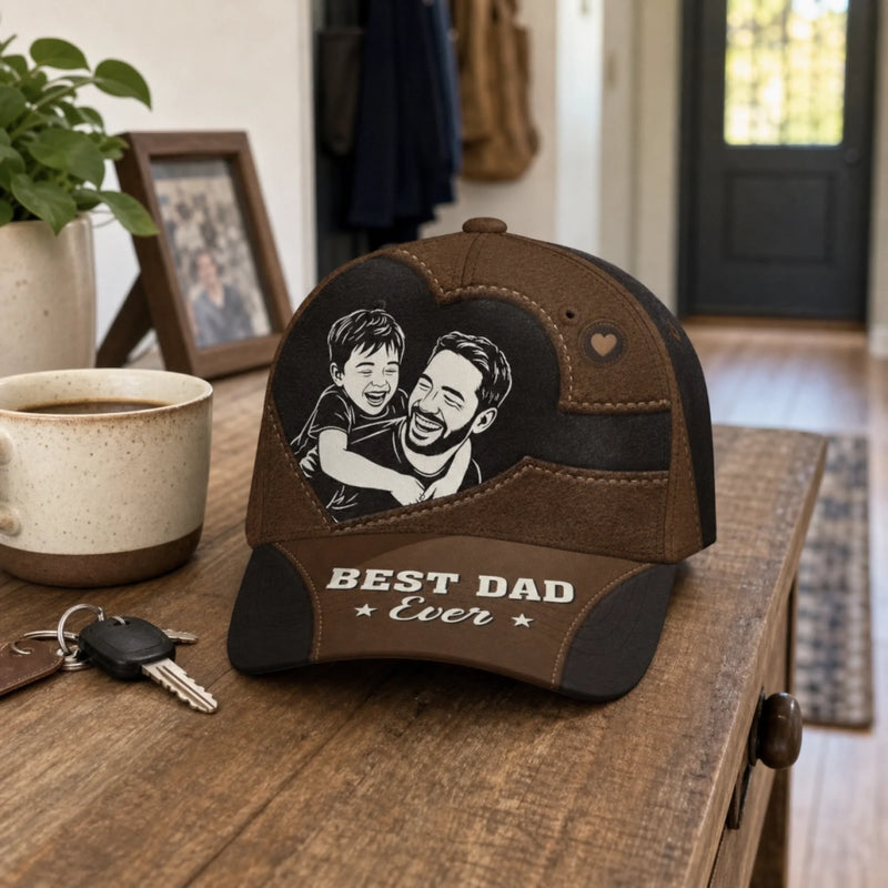 Custom Photo Cap - Personalized Father's Day Birthday Gifts For Dad, Grandpa - Timeless Style Timeless Love