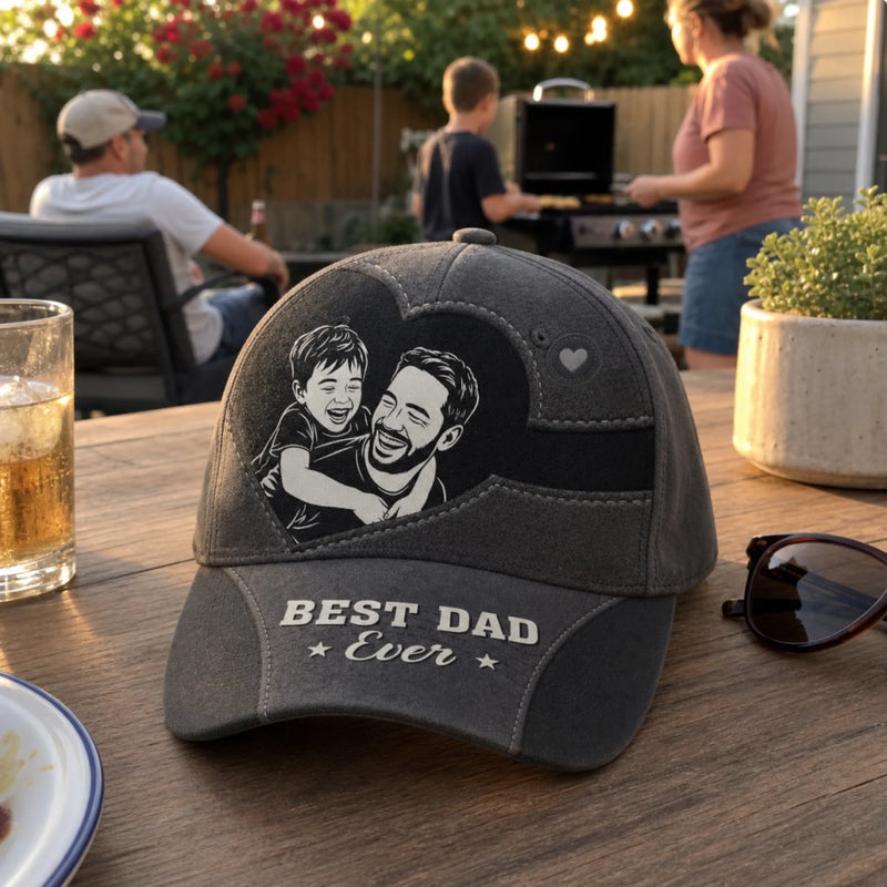 Custom Photo Cap - Personalized Father's Day Birthday Gifts For Dad, Grandpa - Timeless Style Timeless Love