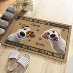 Custom Home Decor Decorative Mat - Personalized Birthday Gifts For Dog Lovers, Dog Dad, Dog Mom - Paws Before People In This Happy Home