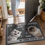 Custom Home Decor Decorative Mat - Personalized Birthday Gifts For Dog Lovers, Dog Dad, Dog Mom - Paws Before People In This Happy Home