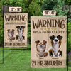 Fierce Love, Fearless Guard - Dog Personalized Custom Flag - Gift For Pet Owners, Pet Lovers