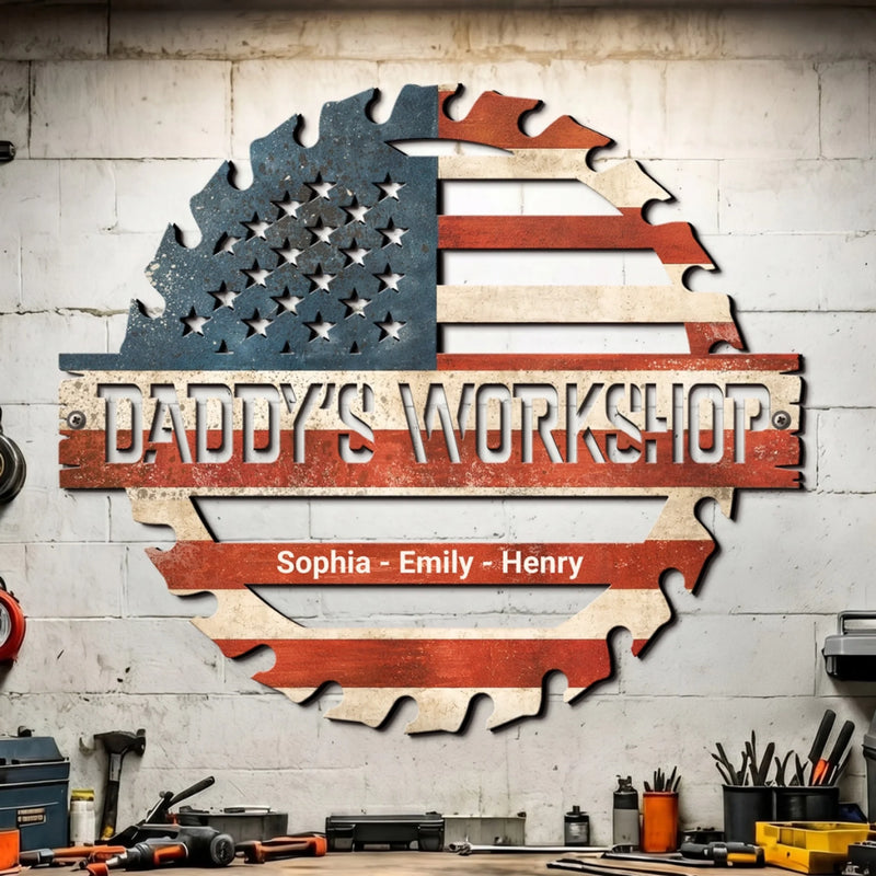 Custom Metal Sign - Personalized Father's Day Gifts For Dad, Grandpa - The Ultimate Handyman's Corner