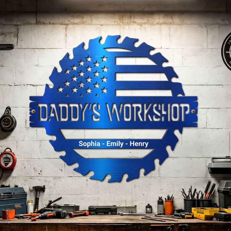 Custom Metal Sign - Personalized Father's Day Gifts For Dad, Grandpa - The Ultimate Handyman's Corner