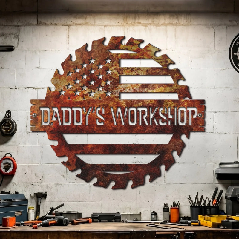 Custom Metal Sign - Personalized Father's Day Gifts For Dad, Grandpa - The Ultimate Handyman's Corner