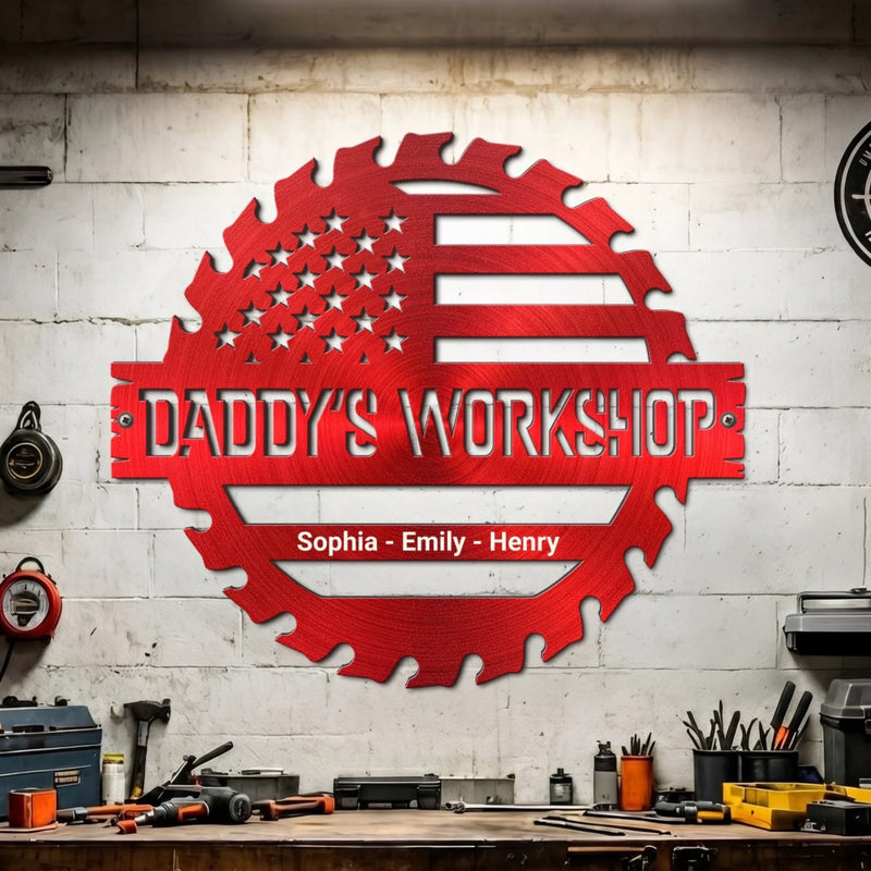 Custom Metal Sign - Personalized Father's Day Gifts For Dad, Grandpa - The Ultimate Handyman's Corner