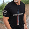 Custom Unisex T-Shirt With Design On Sleeve - Personalized Father's Day Birthday Gifts For Dad, Grandpa - A Father’s Love Lasts Forever
