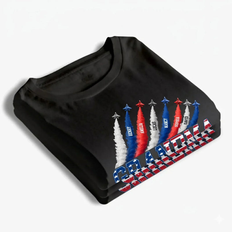 Custom T-shirt, Premium T-shirt, Hoodie - Personalized 4th Of July Gifts For Mom, Grandma - Her Favorite Little Firecrackers