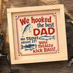 Custom Fishing Lure Gift Box - Personalized Father's Day Fishing Gifts For Fisherman, Dad, Grandpa - Fishing Solves Most Problems
