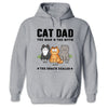 Custom T-shirt, Premium T-shirt, Hoodie - Personalized Father's Day Gifts For Cat Lovers, Cat Mom And Dad - The Man, The Myth, Cat Dad